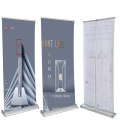 Special custom banner shelf easy Roll up banner display shelf for pull banners